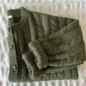 Madewell Olive Green Cardigan/Sweater lg